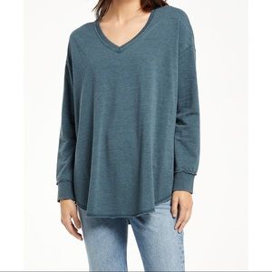 Z Supply V-Neck Weekender in Deep Emerald ZT203684 DEM size S M L